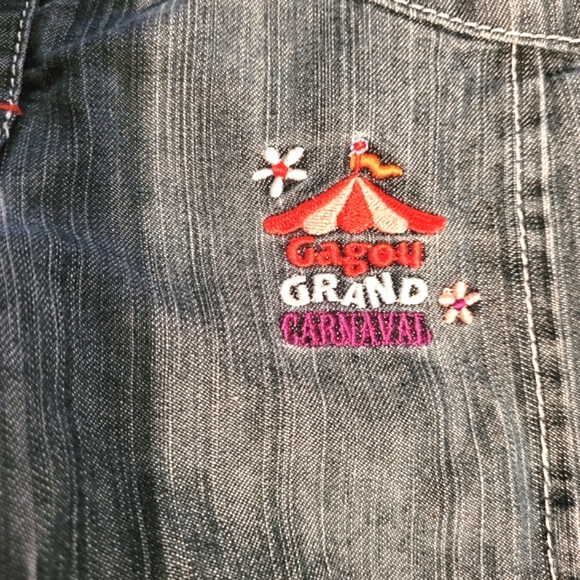 ⏰️3/$10 3T GagouTagou Embroidered jeans - Picture 3 of 11
